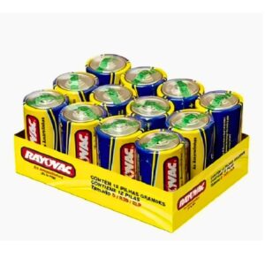 Pila Rayovac de carbón tamaño D, 1,5V