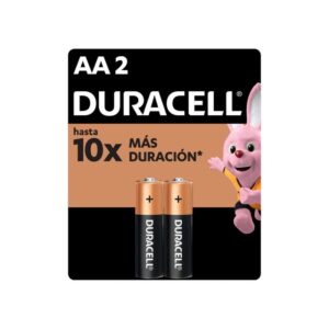 Pila Alcalina Duracell AA, pack 2 unidades