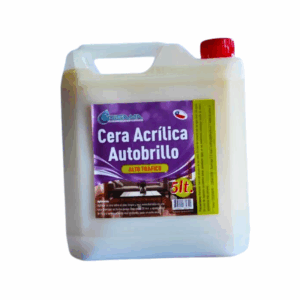 Cera Acrílica Autobrillo Disama, Incolora, Alto Tráfico, 5 Litros