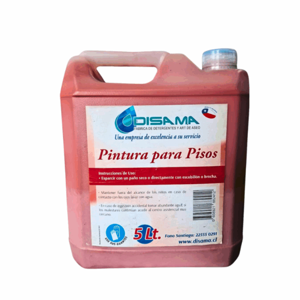 Cera Pintura para pisos Disama, Roja, 5 litros