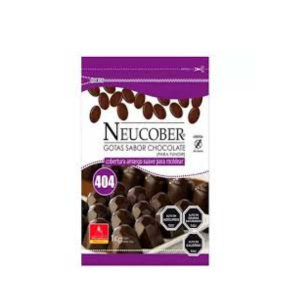 Gotas sabor Chocolate, Neucober, 404, Semi Amargo,1 kilo