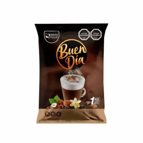 Café Capuchino Avellana Macro Food, 1 kilo, para máquina