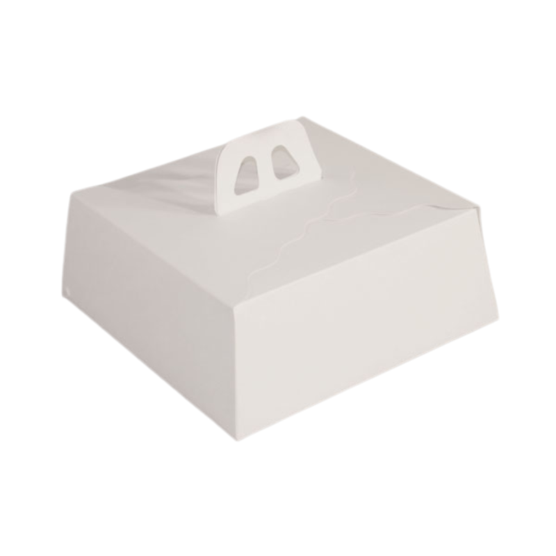 Caja Paneton blanca, 23x23x9 cm