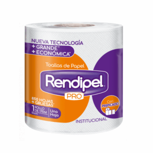 Toalla de Papel Rendipel Pro, 1 Rollo, 170 mts.