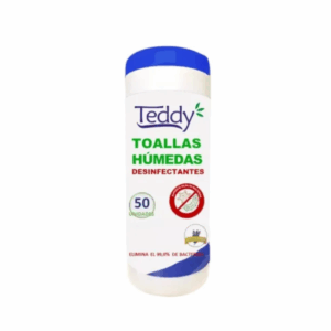 Toallas Desinfectantes Teddy, 50 Unidades