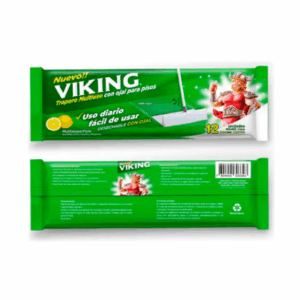 Trapero Húmedo Viking con Ojal, desechable, Limón