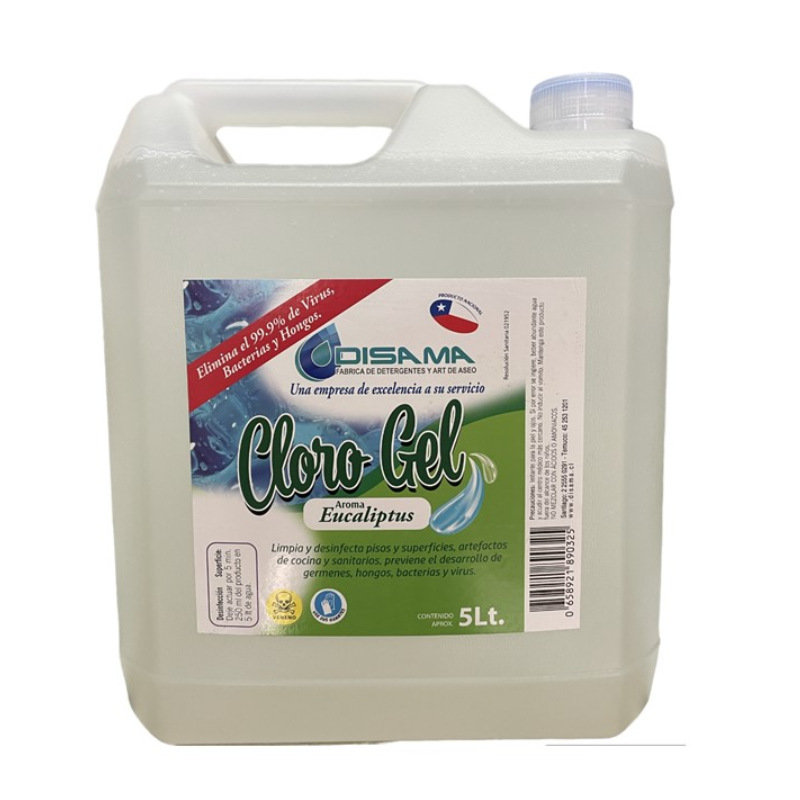 Cloro Gel Disama, 5 litros, Variedad de aromas