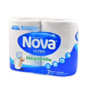 Toalla de papel Nova Ultra Megarollo, 2 unidades de 24m