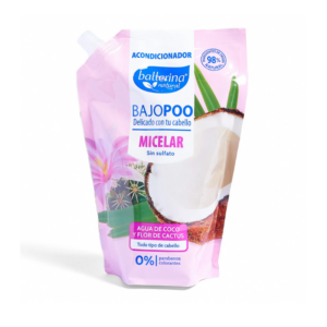 Acondicionador Ballerina Bajo Poo, Agua de Coco y Flor de Cactus, 750 ml