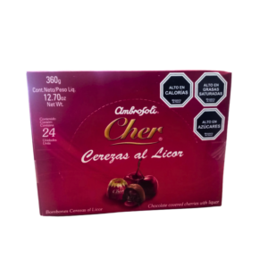 Cerezas al Licor Ambrosoli, bombones de Chocolate