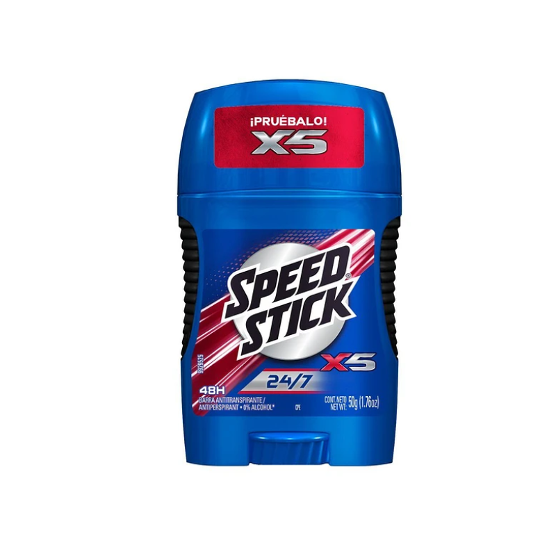 Desodorante Barra Speed Stick X5, 50 grs