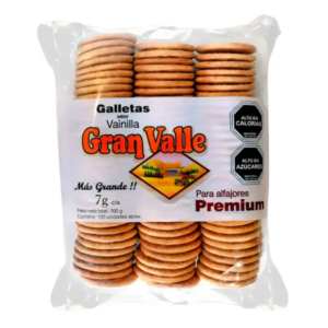 Galleta Alfajor Vainilla Gran Valle, 700 grs.