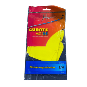 Guantes de aseo amarillos Mil 35