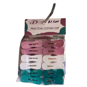 Perro de ropa plástico, 12 piezas