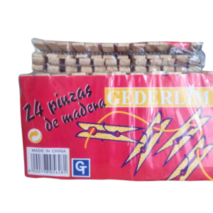 Perro de ropa madera, 24 piezas