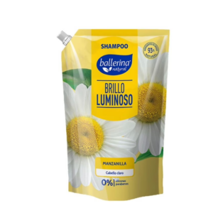 Shampoo Ballerina Brillo Luminoso, Manzanilla, 750 ml