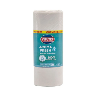 Bolsas de Basura Virutex Blanca Aroma Fresh, 50 x 55 cm