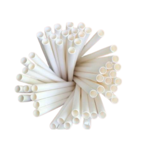 Bombilla de Papel Blanca, 6 mm, 100 unidades