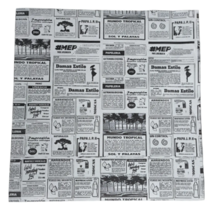 Papel Antigrasa Diario, 33x32 cm. 100 unidades