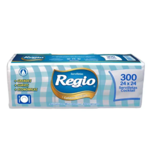 Servilleta Regio, Tipo Cóctel, 300 Unidades