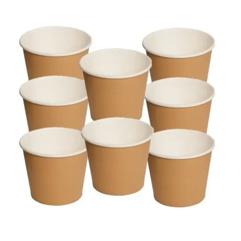 Vaso de Polipapel Una Capa, Kraft, 4 Oz, NP